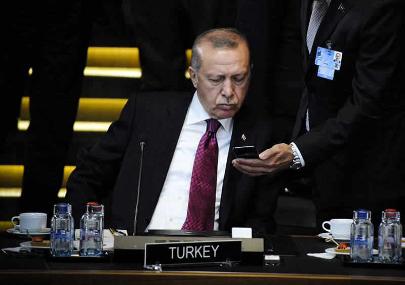 July 11, 2018 - Brussels, Belgium - Turkish president Recep Tayip Erdogan is seen during the 2018 NATO Summit in Brussels, Belgium on July 11, 2018. (Credit Image: © Jaap Arriens/NurPhoto via ZUMA Press)