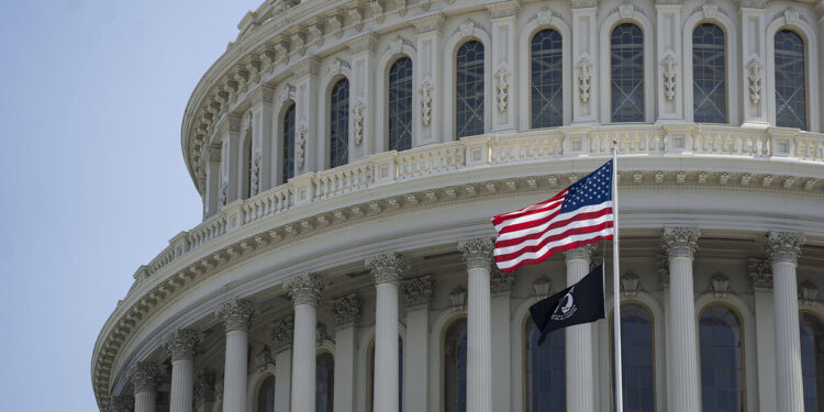 Başkent Washingtonda bulunan Amerikan Kongre Binası (U.S. Capitol). (Liu Jie/Xinhua/Imago - Depo Photos)