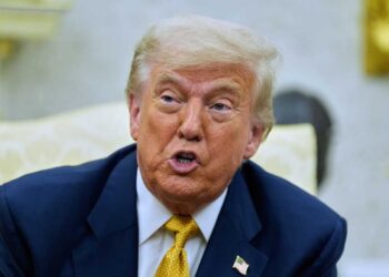 President Donald Trump speaks during a meeting with Bahrain's Crown Prince Salman bin Hamad Al Khalifa in the Oval Office of the White House, Wednesday, July 16, 2025, in Washington. (AP Photo/Alex Brandon)