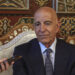 U.S. Ambassador to Turkey and Special Envoy to Syria Tom Barrack speaks during an interview with The Associated Press at the airport in Damascus, Syria, Wednesday, July 9, 2025. (AP Photo/Ghaith Alsayed)