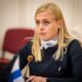 KYIV, UKRAINE - JANUARY 8: Minister of Foreign Affairs Of Finland Elina Valtonen talks during the meeting on January 8, 2025 in Kyiv, Ukraine. Finland assumed the chairmanship of the Organization for Security and Co-operation in Europe (OSCE) on Wednesday, January 1. The country will focus on upholding OSCE principles and supporting Ukraine. Minister of Foreign Affairs of Finland Elina Valtonen became the Acting Head of the OSCE. (Photo by Eduard Kryzhanivskyi/Ministry of Foreign Affairs of Ukraine/Global Images Ukraine via Getty Images)