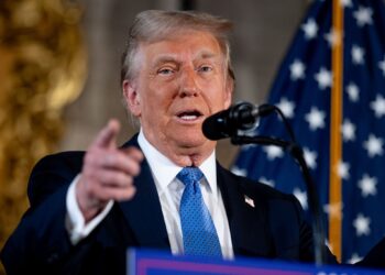PALM BEACH, FLORIDA - DECEMBER 16: U.S. President-elect Donald Trump speaks at a news conference at Trump's Mar-a-Lago resort on December 16, 2024 in Palm Beach, Florida. In a news conference that went over an hour, Trump announced that SoftBank will invest over $100 billion in projects in the United States including 100,000 artificial intelligence related jobs and then took questions on Syria, Israel, Ukraine, the economy, cabinet picks, and many other topics. (Photo by Andrew Harnik/Getty Images)