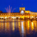The Government of the Republic of Armenia at night, it is located on Republic Square in Yerevan, Armenia.