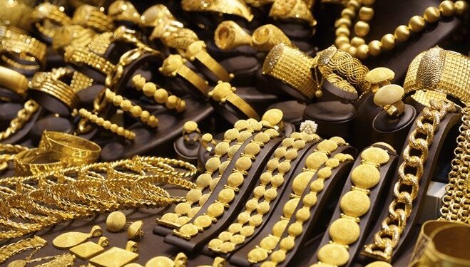 Window display of jewelry shop