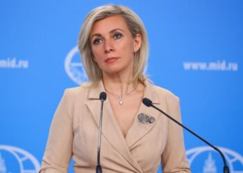 MOSCOW, RUSSIA - MAY 25, 2022: Russian Foreign Ministry Spokeswoman Maria Zakharova during a press briefing on Russia's current foreign policy. Russian Foreign Ministry/TASS

Россия. Москва. Официальный представитель МИД России Мария Захарова во время брифинга по текущим вопросам внешней политики. Пресс-служба МИД РФ/ТАСС