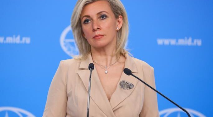 MOSCOW, RUSSIA - MAY 25, 2022: Russian Foreign Ministry Spokeswoman Maria Zakharova during a press briefing on Russia's current foreign policy. Russian Foreign Ministry/TASS
Россия. Москва. Официальный представитель МИД России Мария Захарова во время брифинга по текущим вопросам внешней политики. Пресс-служба МИД РФ/ТАСС