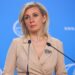 MOSCOW, RUSSIA - MAY 25, 2022: Russian Foreign Ministry Spokeswoman Maria Zakharova during a press briefing on Russia's current foreign policy. Russian Foreign Ministry/TASS
Россия. Москва. Официальный представитель МИД России Мария Захарова во время брифинга по текущим вопросам внешней политики. Пресс-служба МИД РФ/ТАСС
